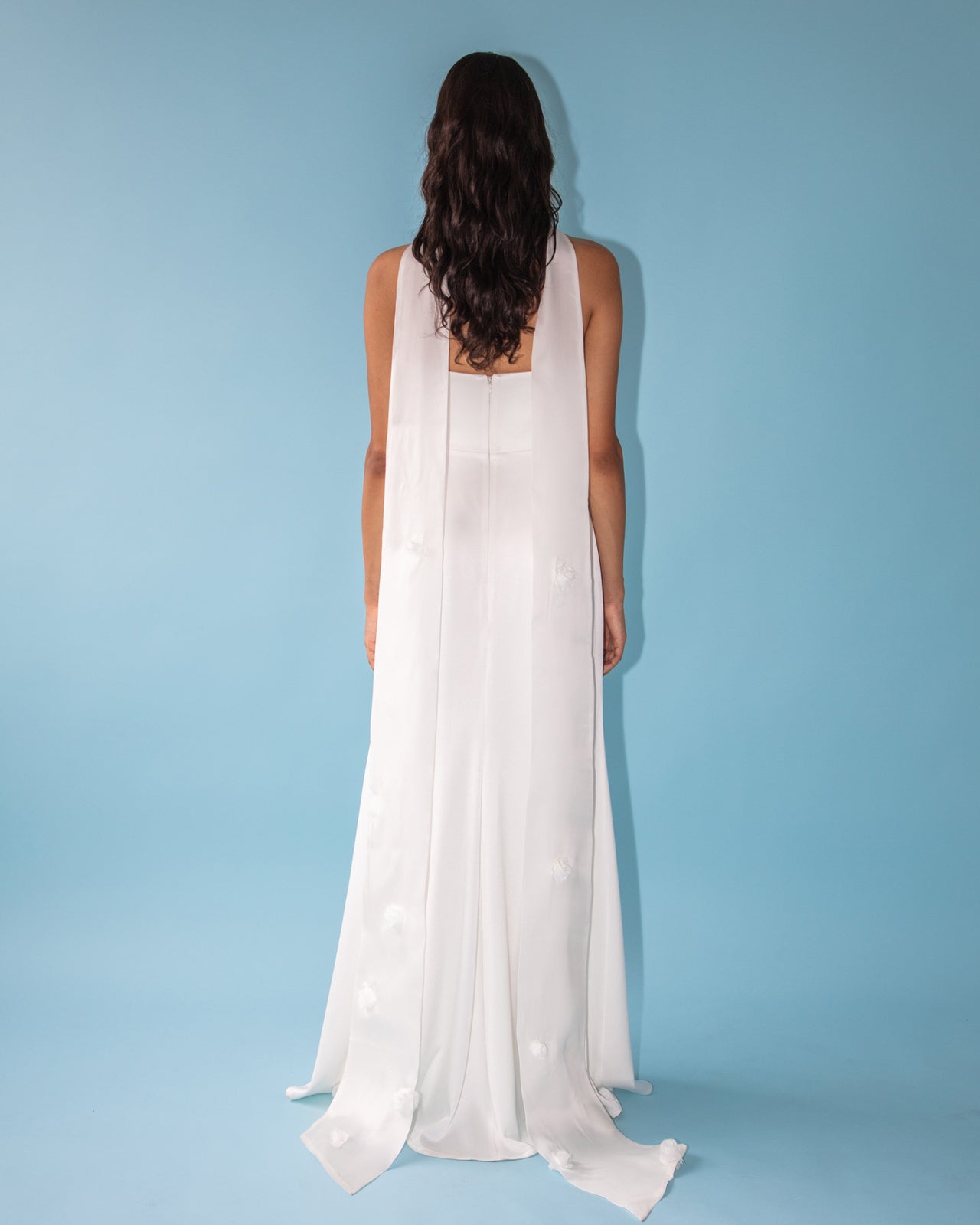 Heidi Neck scarf | Ivory Organza Rosette