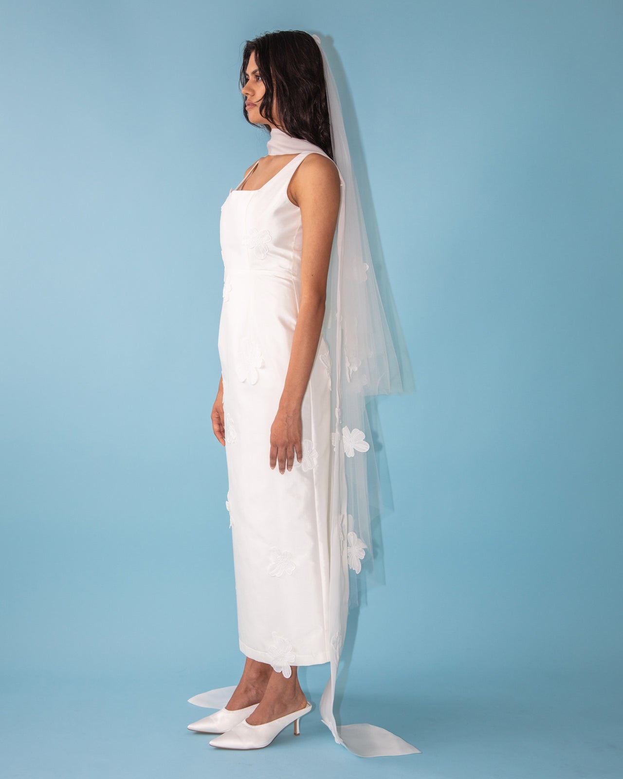 Heidi Neck scarf | Ivory Organza Cosmos