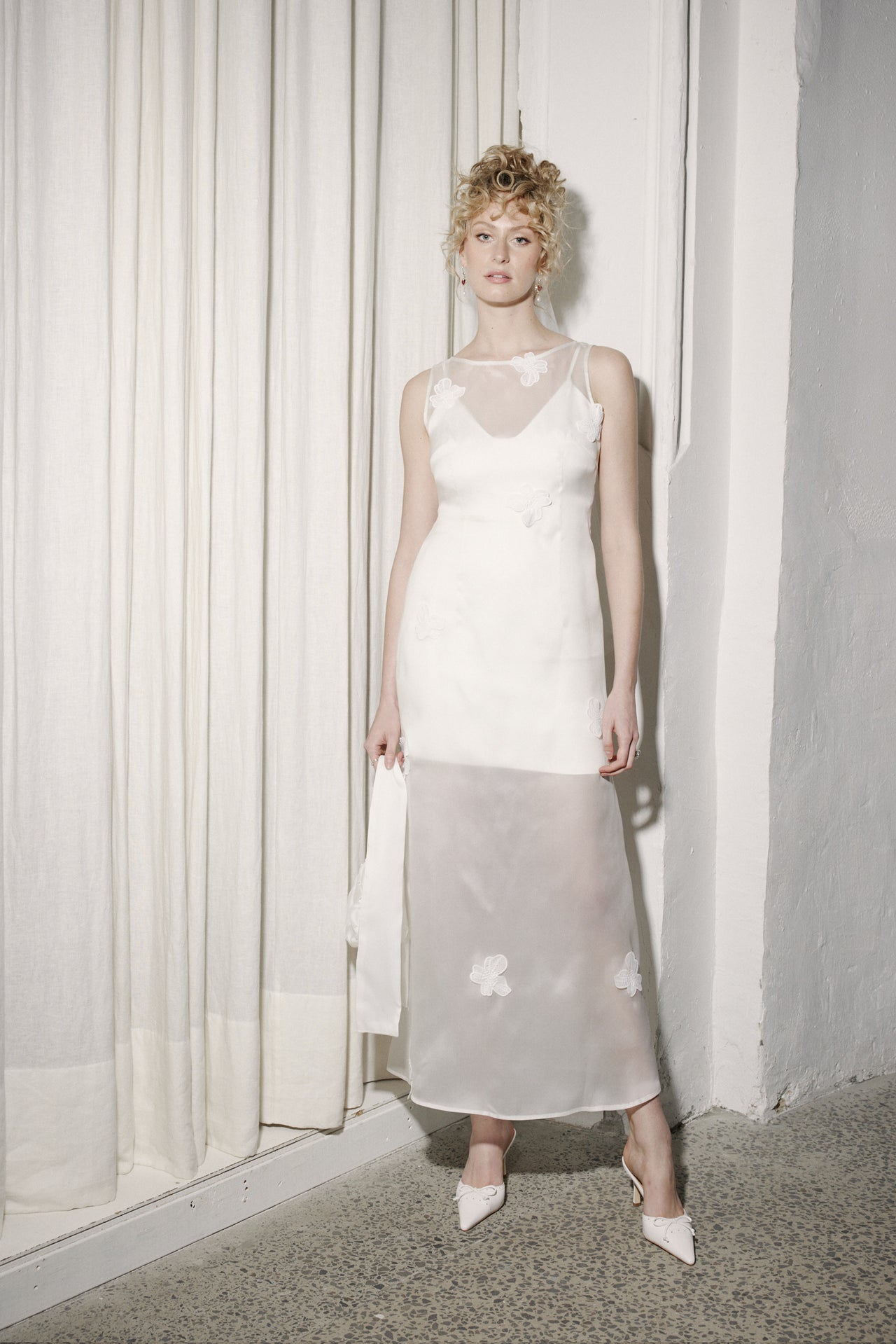 Julia Dress | Ivory Cosmos Organza