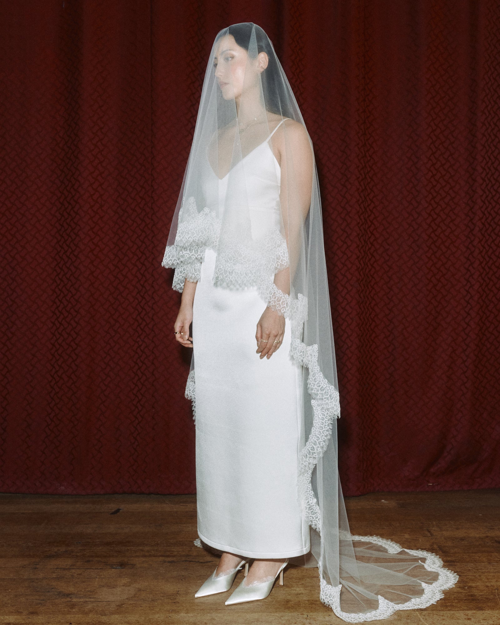 Tania Midi Slip Dress | Ivory Satin - honeymoonstudios Tania Midi Slip Dress | Ivory Satin - honeymoonstudios