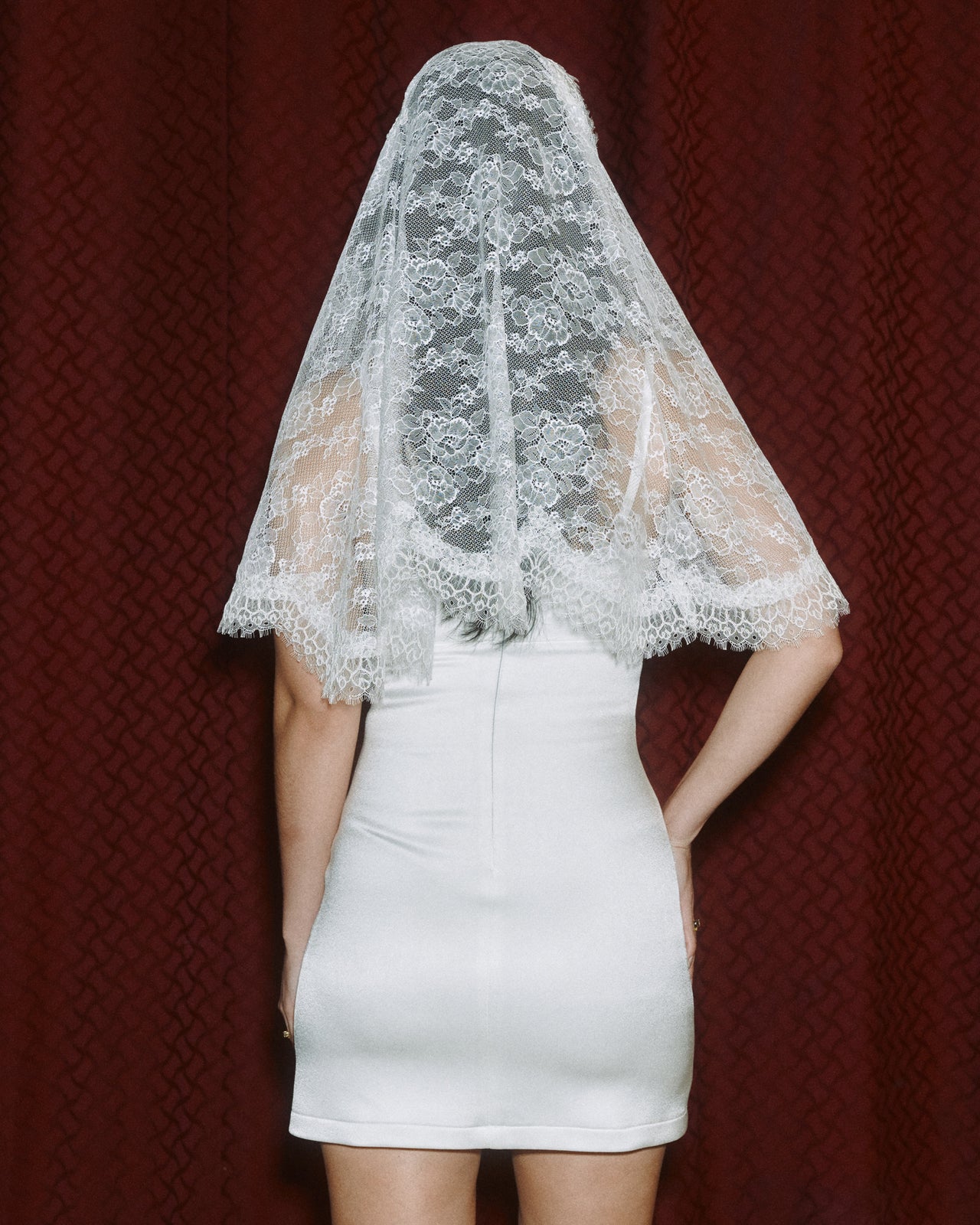 Florence Lace Cap Veil