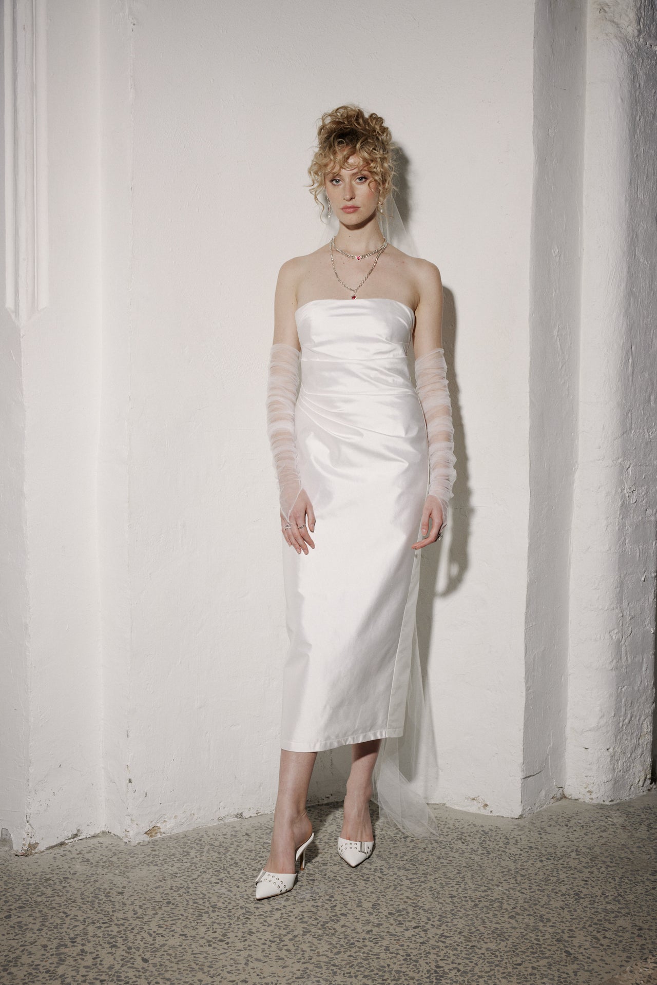 Athina Midi Dress | Ivory 