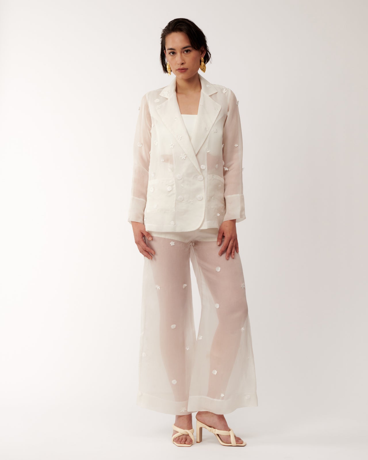 Liv Blazer | Ivory | Daisy Silk
